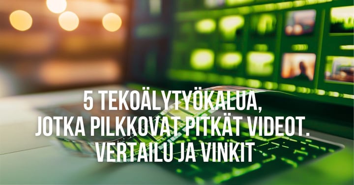 Kuvitus artikkeliin: Tekoälytyökalut pitkien videoiden pilkkomiseen someklipeiksi