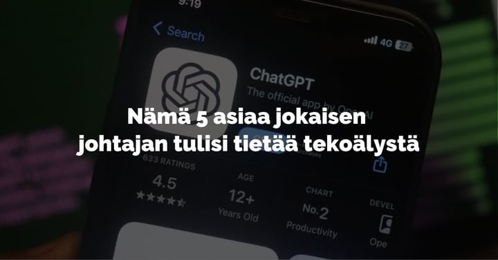 Nämä 5 asiaa jokaisen johtajan pitää tietää tekoälystä