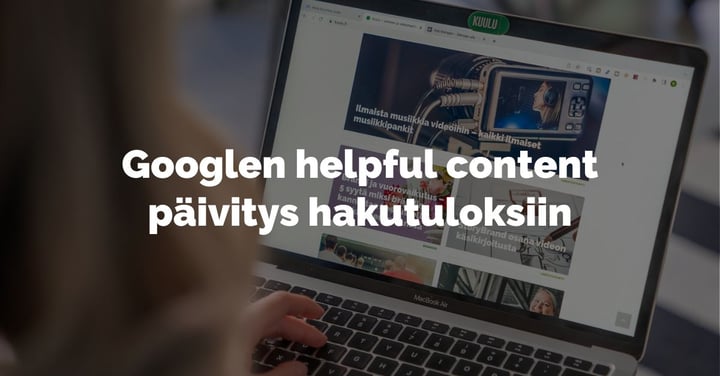 Googlen helpful content hakutulospäivitys