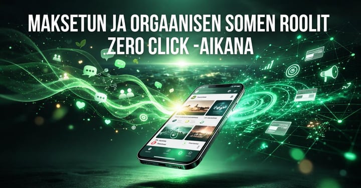 Maksettu ja orgaaninen some zero click -aikana