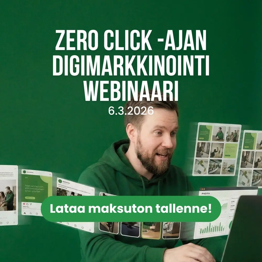 Zero click Webinaaritallenne CTA